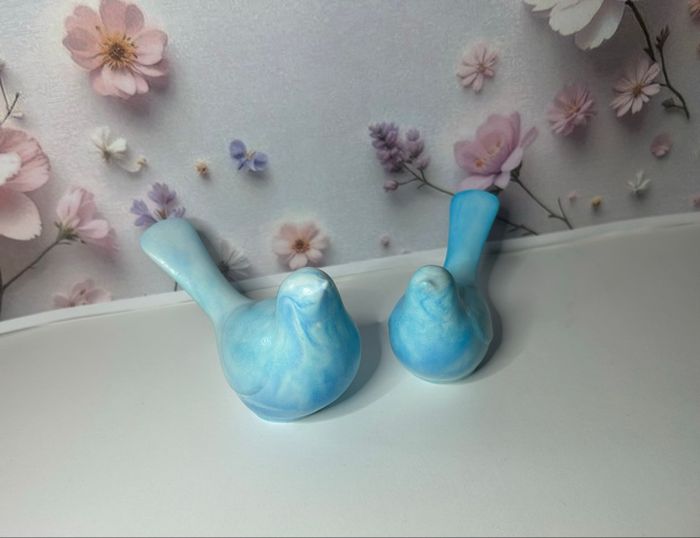 Figurine couple oiseaux