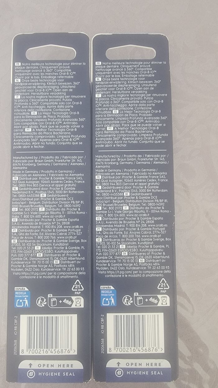 Lot de 4 brossettes oral-B iO - photo numéro 2