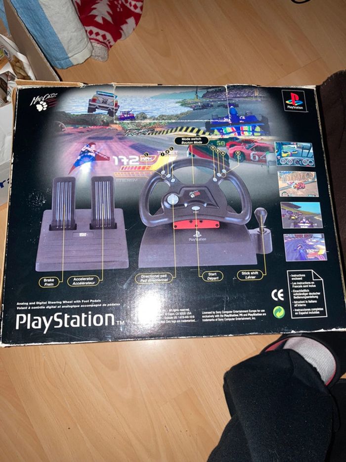 Volant Pédalier Mad Catz PS1 SLEH-0005 PlayStation - photo numéro 8