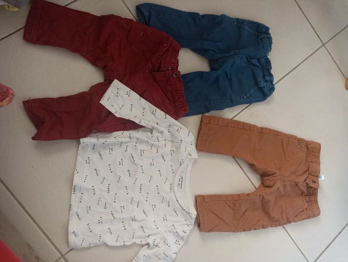 Lot pantalons 9mois garçon obaibi