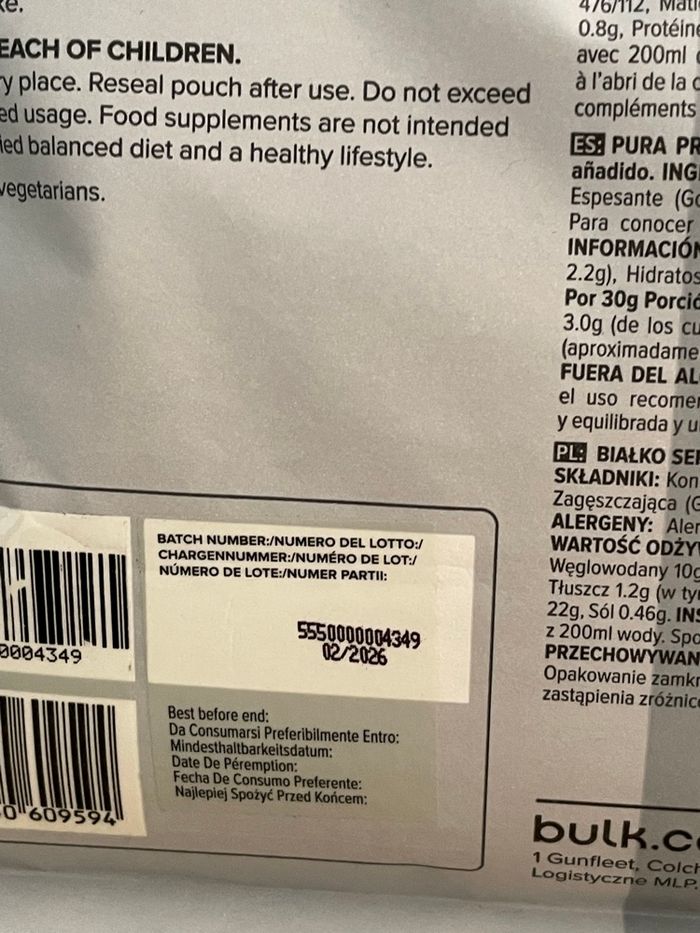 Protéine Bulk - photo numéro 2