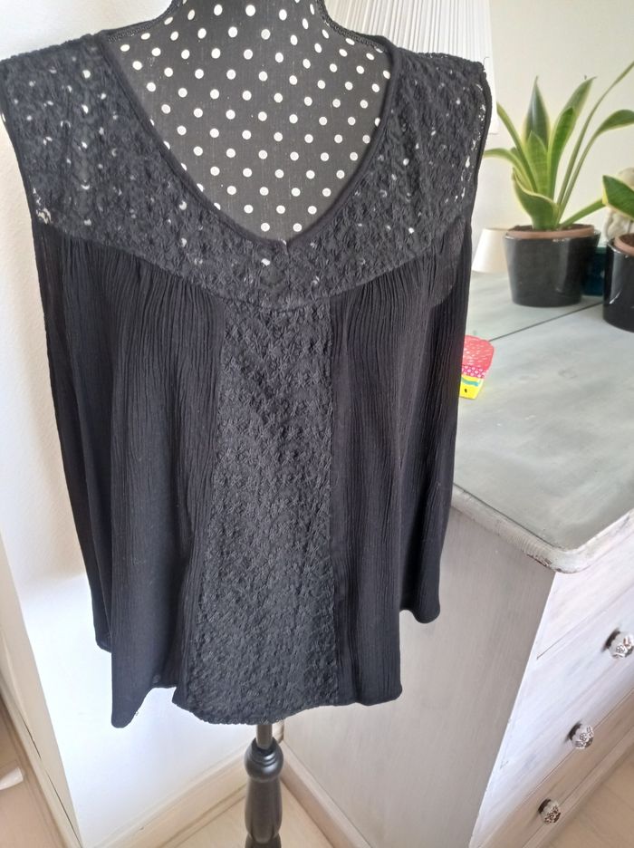 Blouse sans manches, noir 42 - photo numéro 2