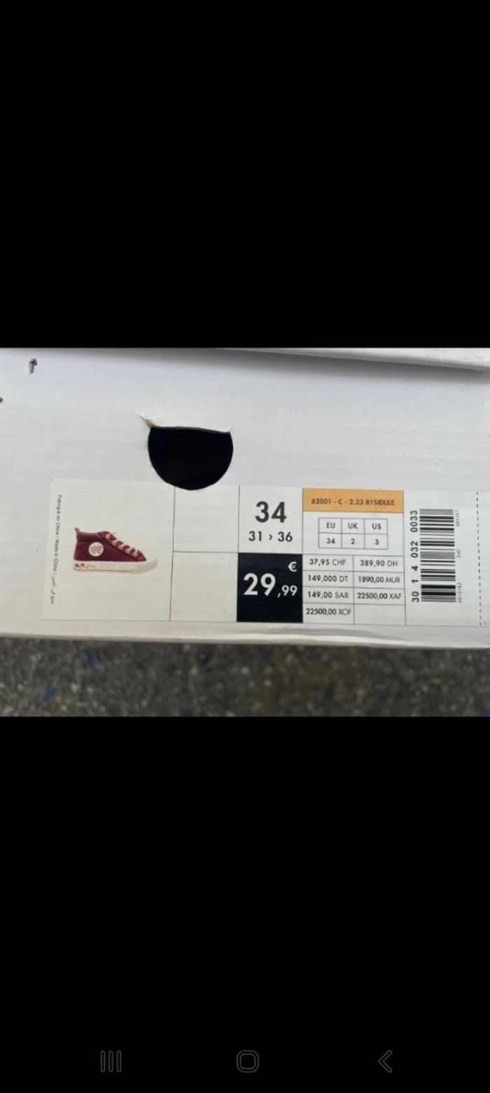 Basket gémo pointure 34 - photo numéro 4