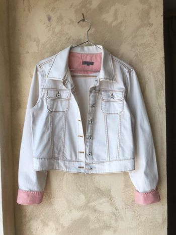 Veste en jean blanc Tex 42