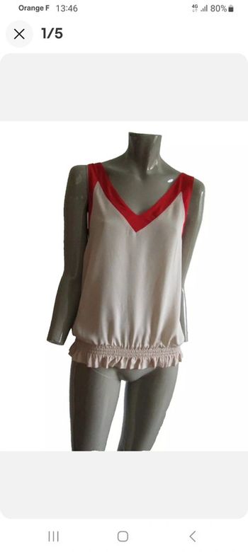 Top tunique fluide marque gravé & mila T.S=36/38