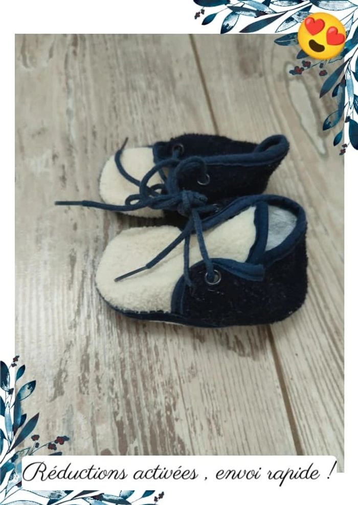 Lots chaussons bébé + mouffles - photo numéro 6