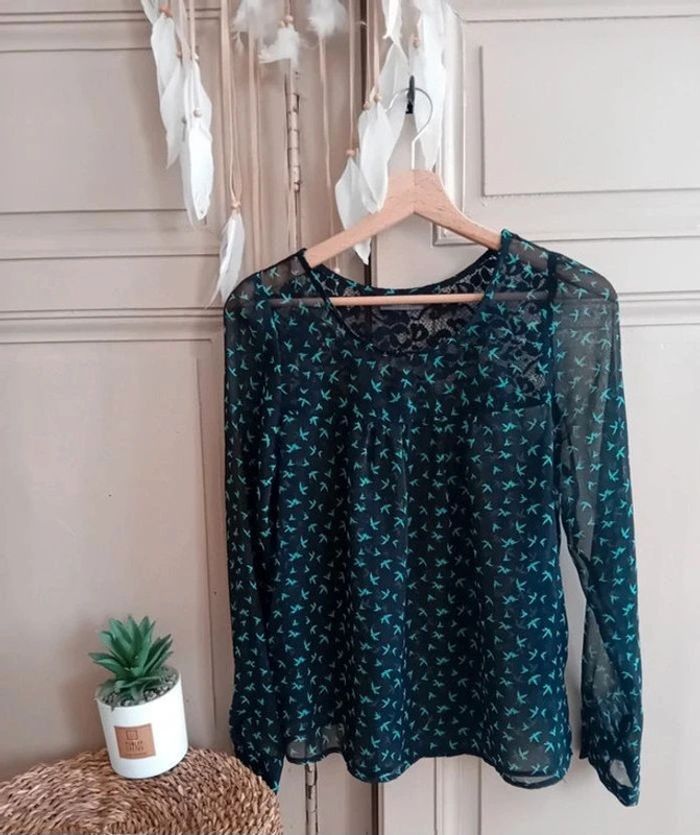 Blouse motifs oiseaux - C&A - 36