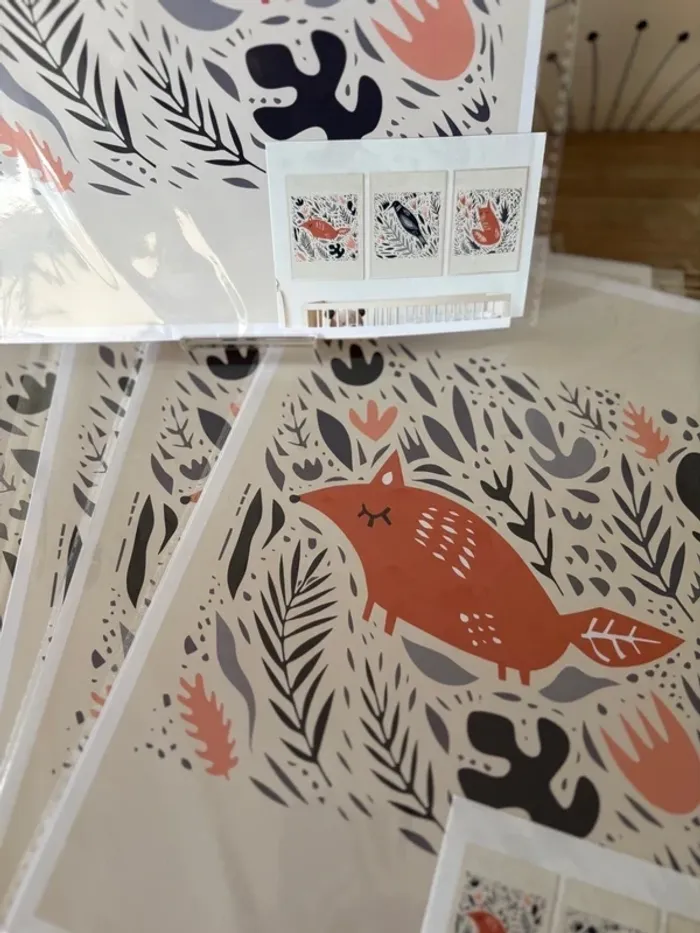 Affiches Animaux stylisés pour chambre enfant - photo numéro 2