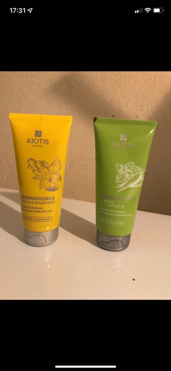 Douche exfoliante et relaxante