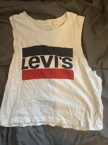 Débardeur Levi’s Logo Iconique – Blanc, Rouge & Noir – Parfait État