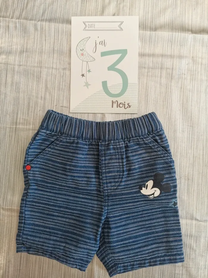 Short mickey 3 mois