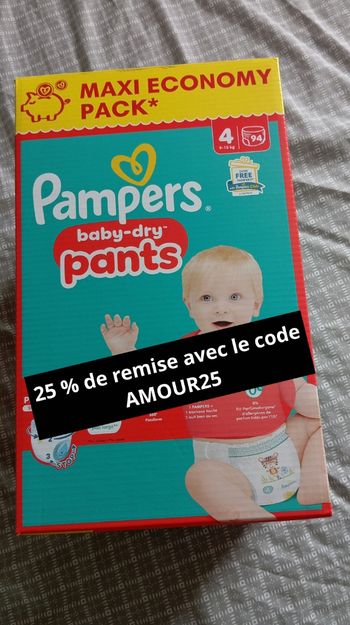 Pampers baby dry pants taille 4 neuf jamais ouvert