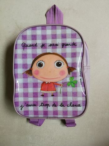 Petit sac à dos lilas, quand je serai grande