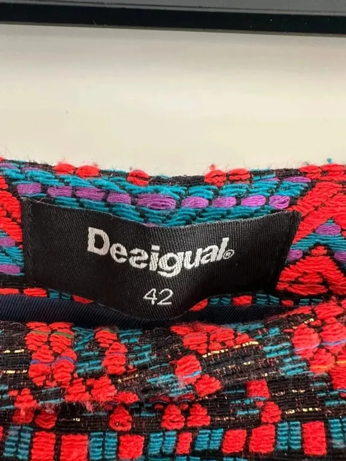 Jupe multicolore desigual femme taille 42, en très bon état - photo numéro 3