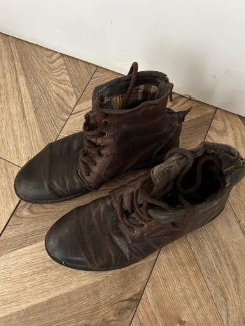 Bottines tout cuir Hexagone