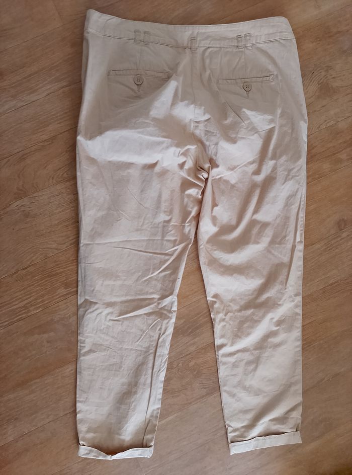 Pantalon femme beige - photo numéro 4