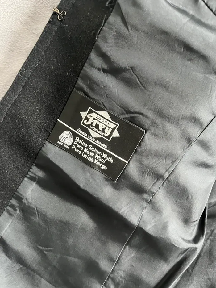 Veste noire vintage Loden Frey – laine autrichienne – T.38 éléga - photo numéro 5