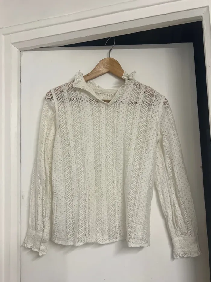 Sublime Chemisier chic vintage parisien - taille Xs - bizzbee - photo numéro 2