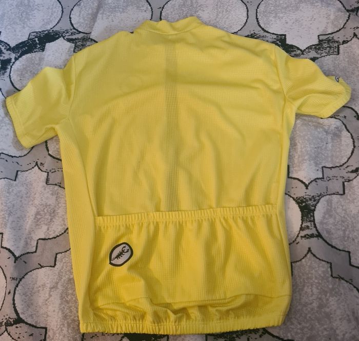 Maillot de cyclisme Castelli jaune – Taille XXL – Made in Italy - photo numéro 6