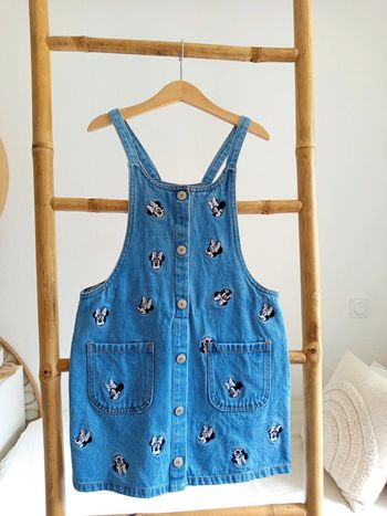 Robe salopette en jean Disney Minnie 8 ans