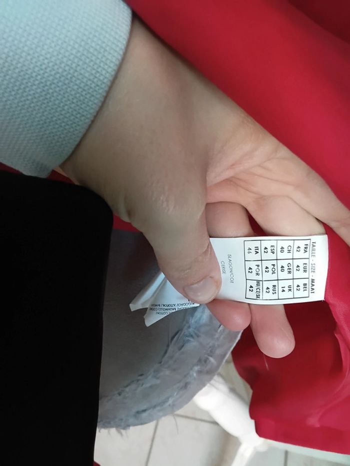 Trench rouge mim taille 42 - photo numéro 5