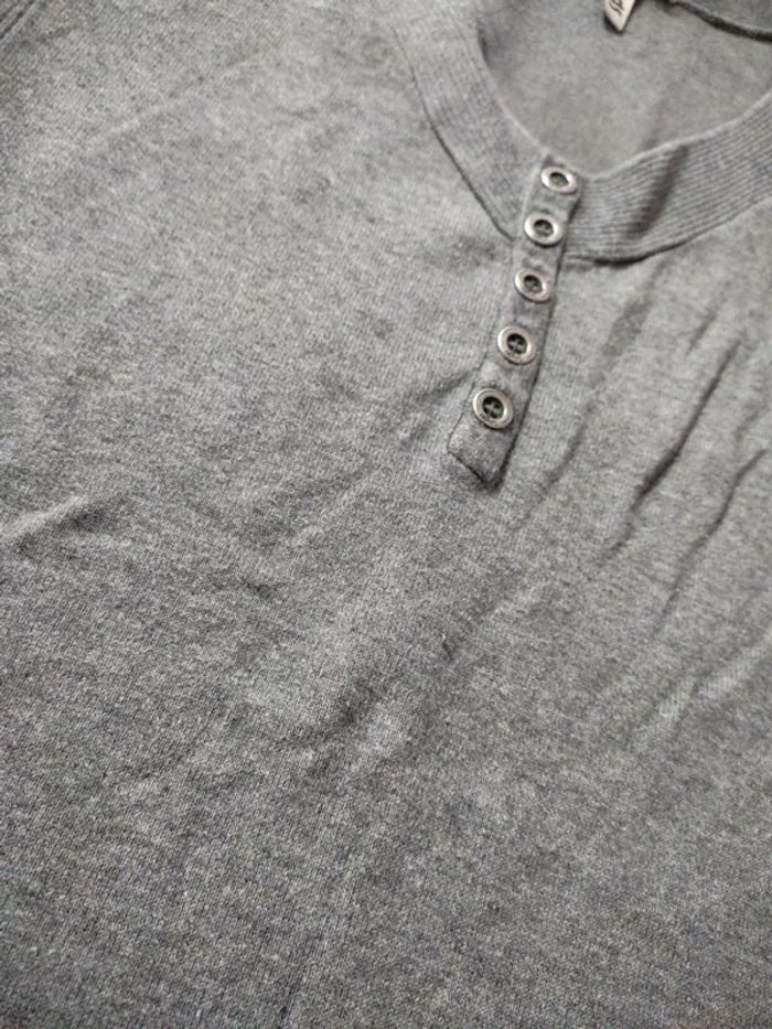 Tunique débardeur gris en maille Spot taille 40 - photo numéro 2