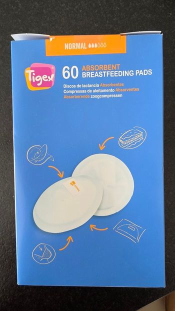 60 coussinets d'allaitement Tigex (neuf)