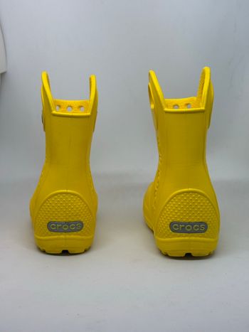 Bottes de pluie Crocs enfant jaunes Légères, confortables et faciles à enfiler