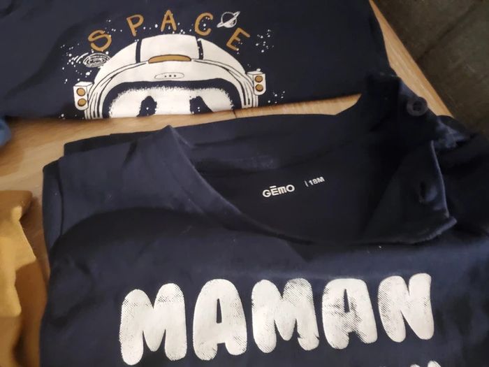 Lot de 4 tee shirt Gemo 18 mois - photo numéro 7