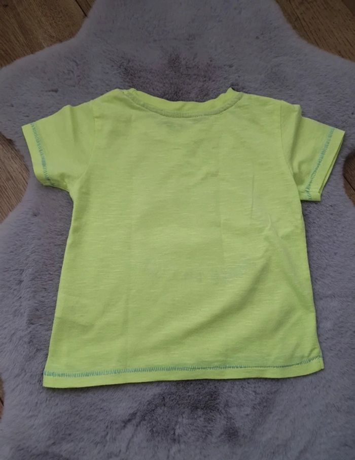 T.shirt manches courtes jaune fluo Mini Rebel 24-36 mois - photo numéro 4