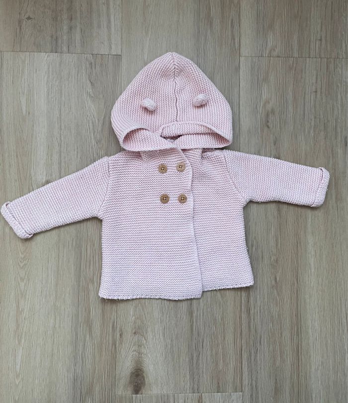 Gilet Kiabi rose petites oreilles 3 mois