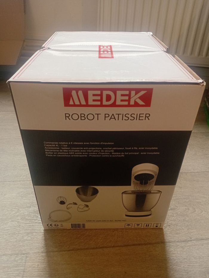 Robot Pâtissier Medek 6 Vitesses 4L - photo numéro 4