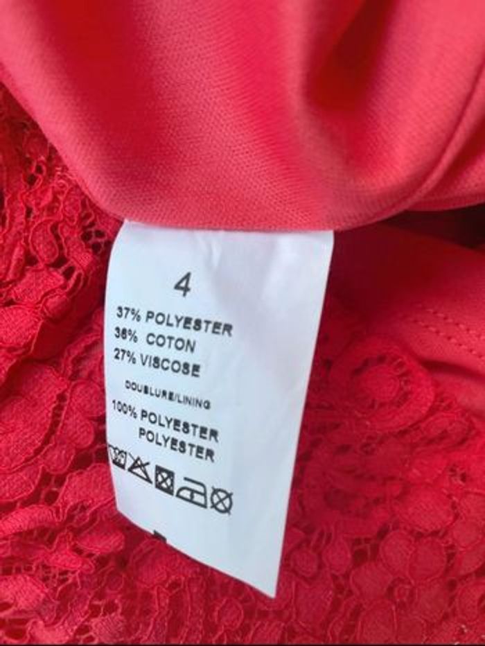 Robe d’été ou événement taille 4 dentelle corail Manoukian neuve - photo numéro 9