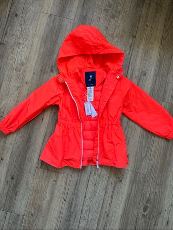 Imperméable 2 en 1 jacadi corail fluo fille 5 ans