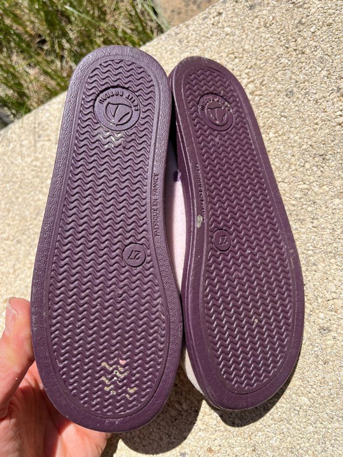 Chausson Petit Bateau taille 27 petit cœur 💜 - photo numéro 6