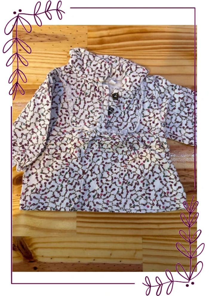 Chemise manche longue 3mois