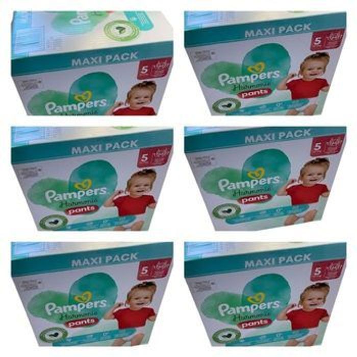 Lot de 384 Couches Pampers Harmonie Pants 12-17 kg Taille 5 Neuf