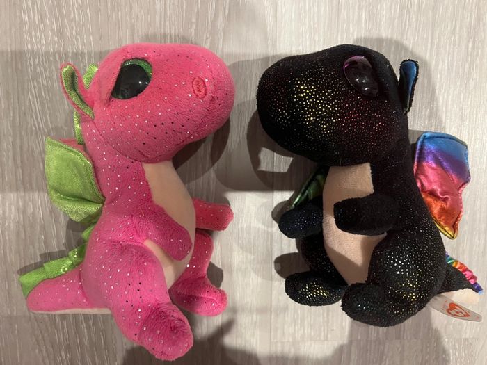 Lot peluches dragons TY - photo numéro 2