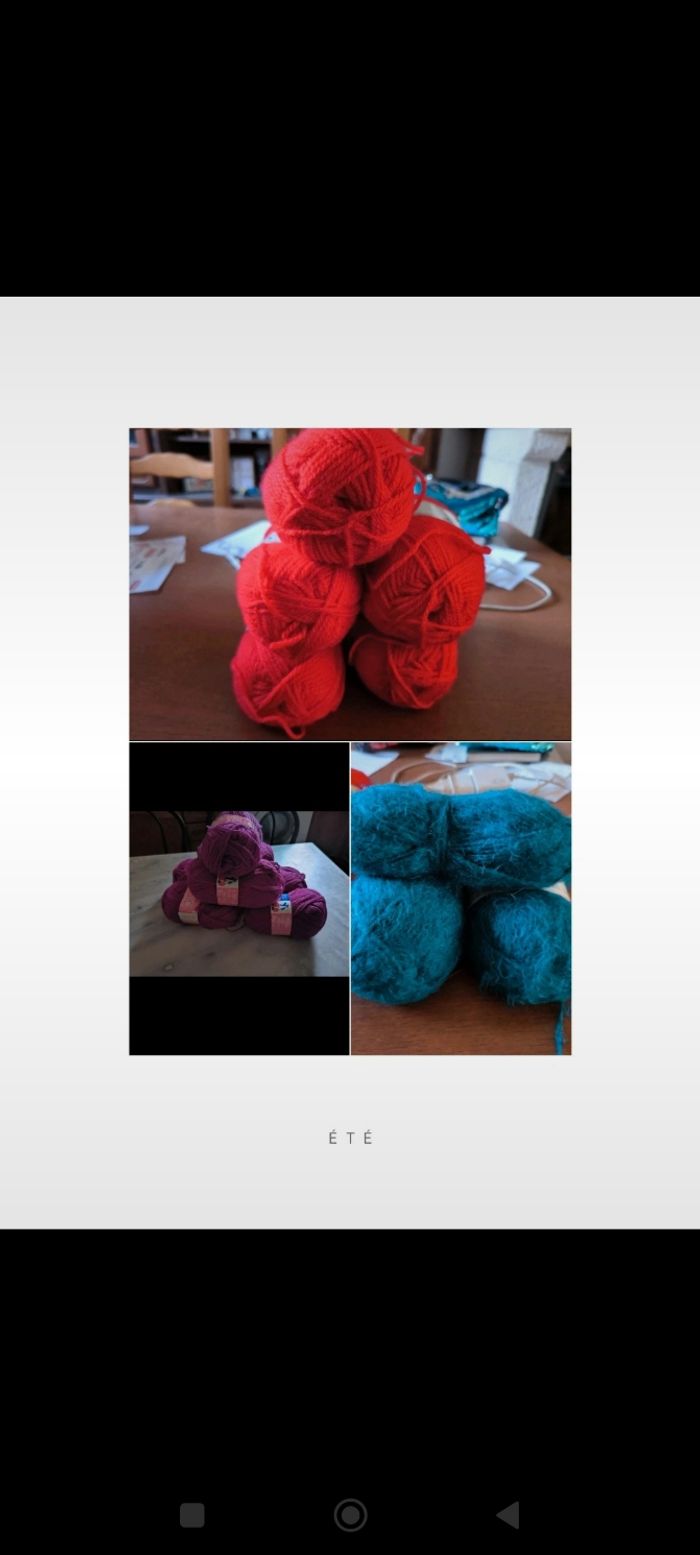 Lot de 15 pelotes de laine