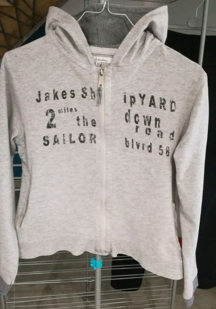 Veste zippée 12 ans