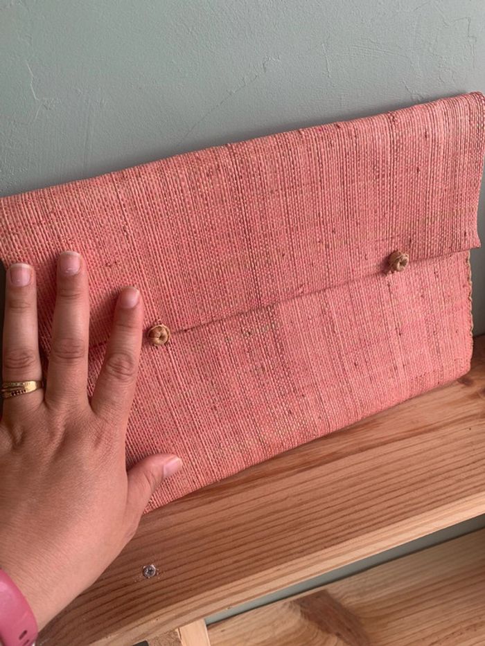 Pochette tresser rose - photo numéro 2