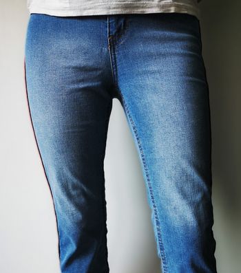 pantacourt jeans femme