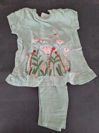 ensemble vert fleur 1 an