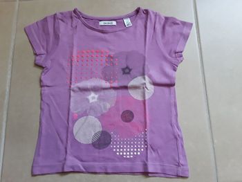 T-shirt MC violet fille OKAIDI en 5 ans TBE