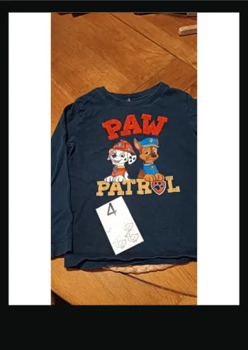 Tee shirt manche longue 4 ans paw patrol