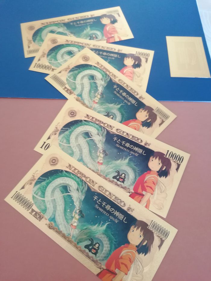 5 billets or Le voyage de Chihiro studio Ghibli - photo numéro 6