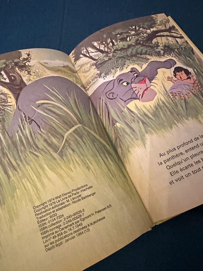 Livre album ancien vintage Le livre de la jungle Walt Disney Club du livre Mickey - photo numéro 8