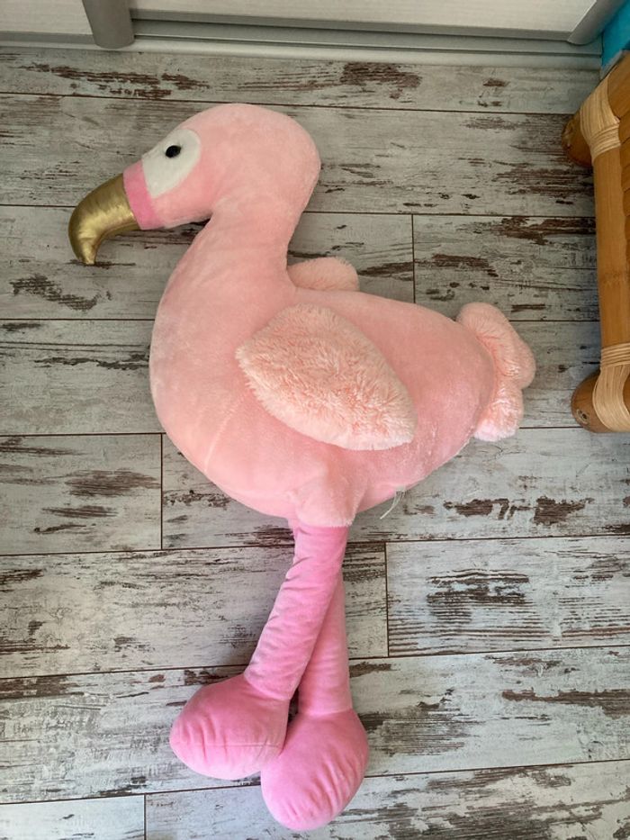 Grande peluche Flamand rose - photo numéro 2
