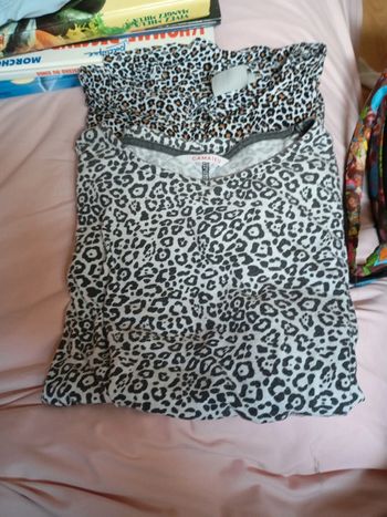 2t shirt léopard femme t 38