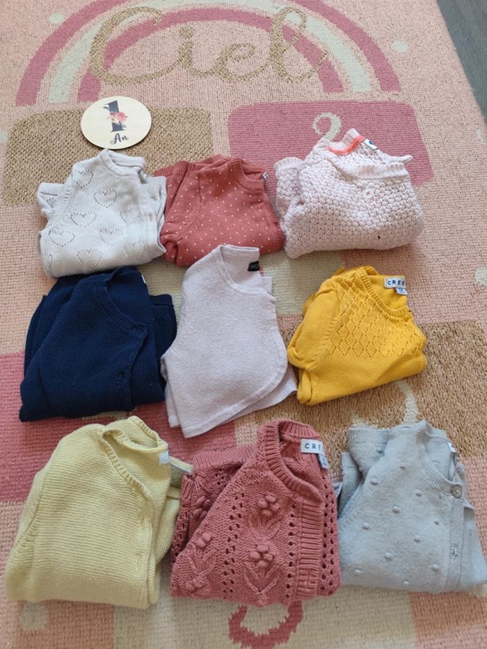 Lot gilets 12 mois